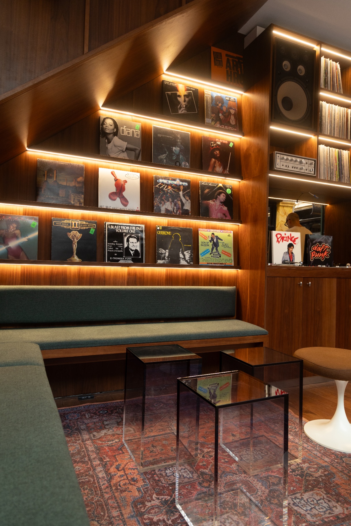 Mur de vinyles